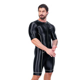 Women Satin Glossy Bodysuit Jumpsuit