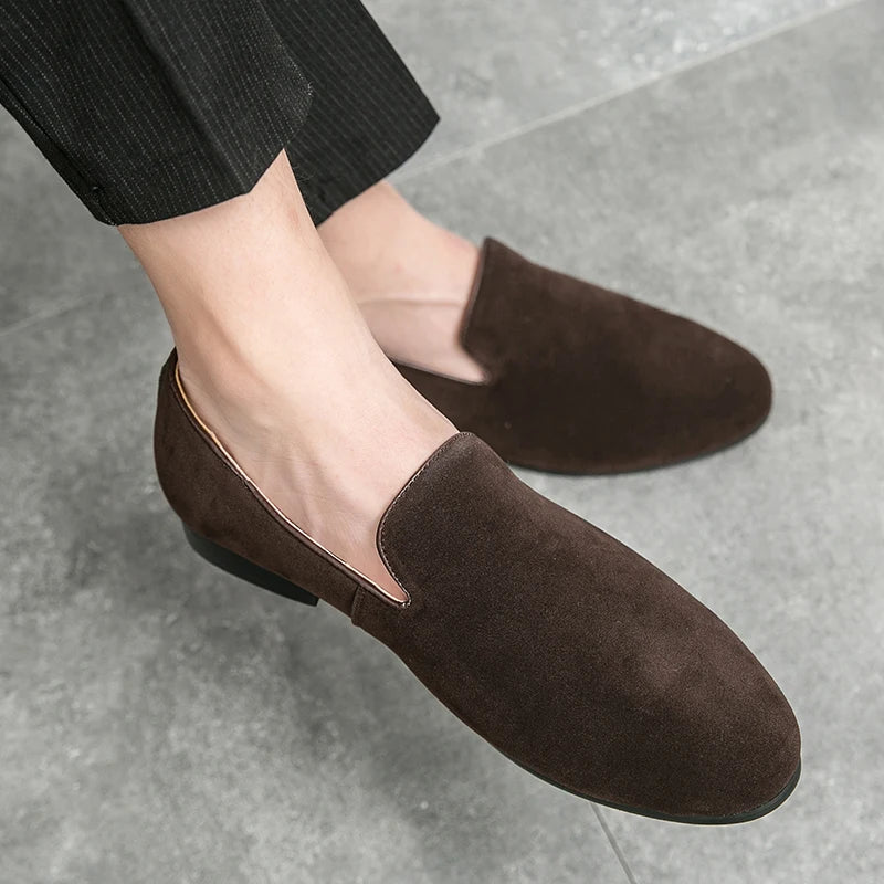 Men’s Suede Driving Mules