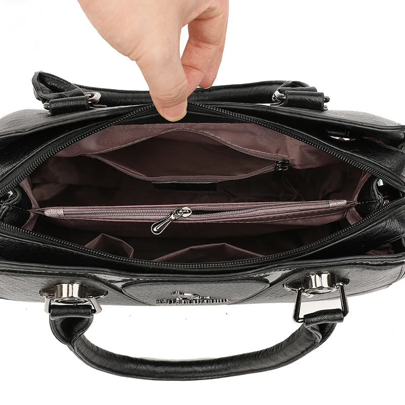 Classic Leather Crossbody Bag