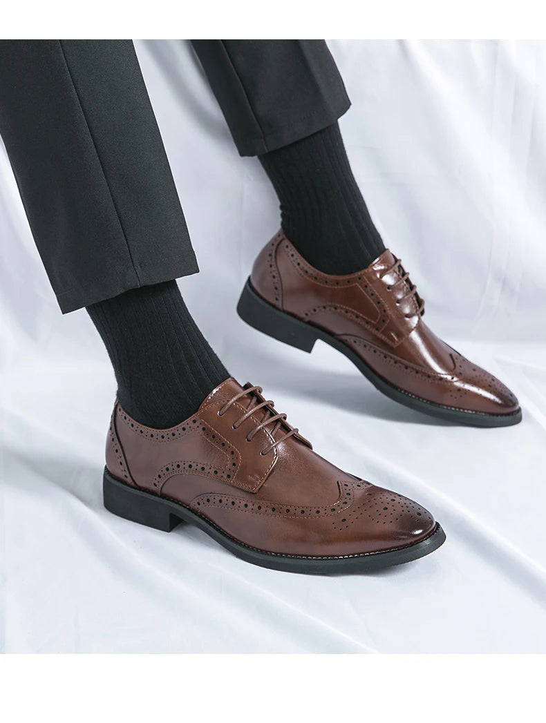 Men’s Full-Grain Leather Dress Shoes