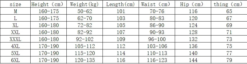Men's Plus Size Cargo Pants – 6XL Summer Cotton