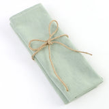 Cotton Sage Green Table Runner