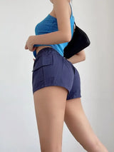 Women's High Waist Cotton Shorts
