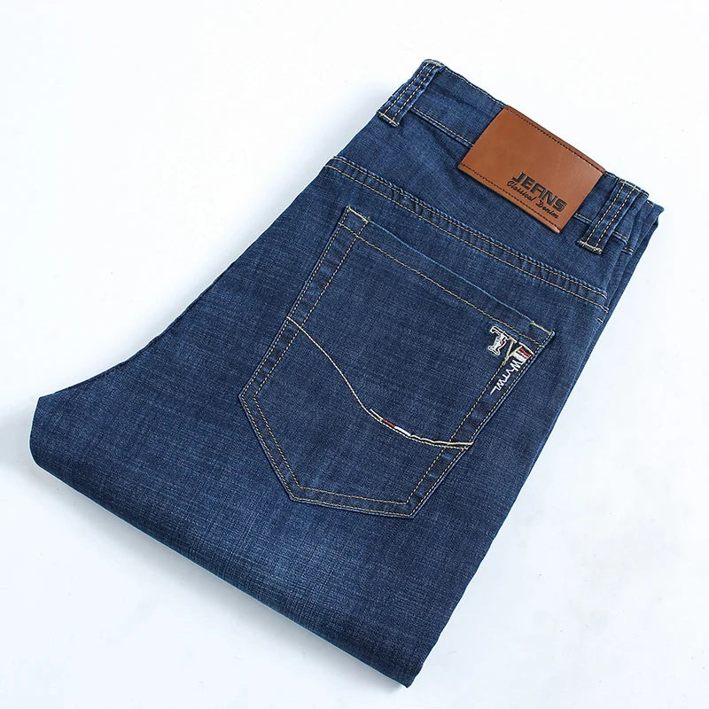 Men's Plus Size Straight Business Jeans