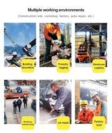Men Rotating Button Steel Toe Safety Shoes