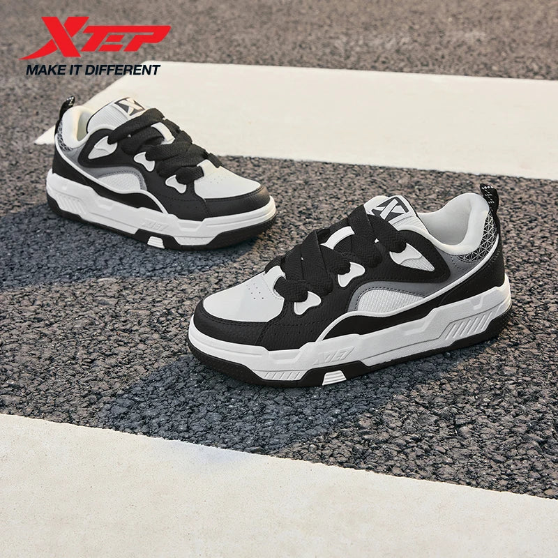 Xtep Men Thick Sole Skateboard Sneakers