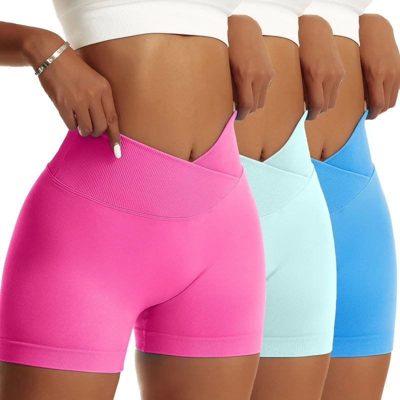Women 3-Pack Scrunch Butt Biker Shorts