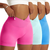 Women 3-Pack Scrunch Butt Biker Shorts