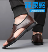 Men’s Leather Summer Beach Sandals 2025