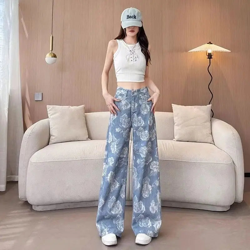 High Waist Slim Street Style Jeans