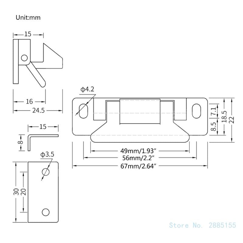 Cabinet Door Catches & Latches