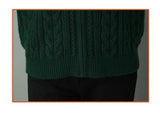 Women Zipper High Collar Knit Cardigan