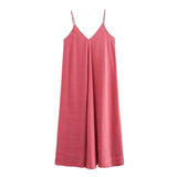 Women's Backless Slip Maxi Dress