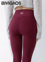 Women High Waist Push Up Sharkskin Leggings