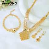 Dubai 21K Gold Plated Bridal Jewelry Set