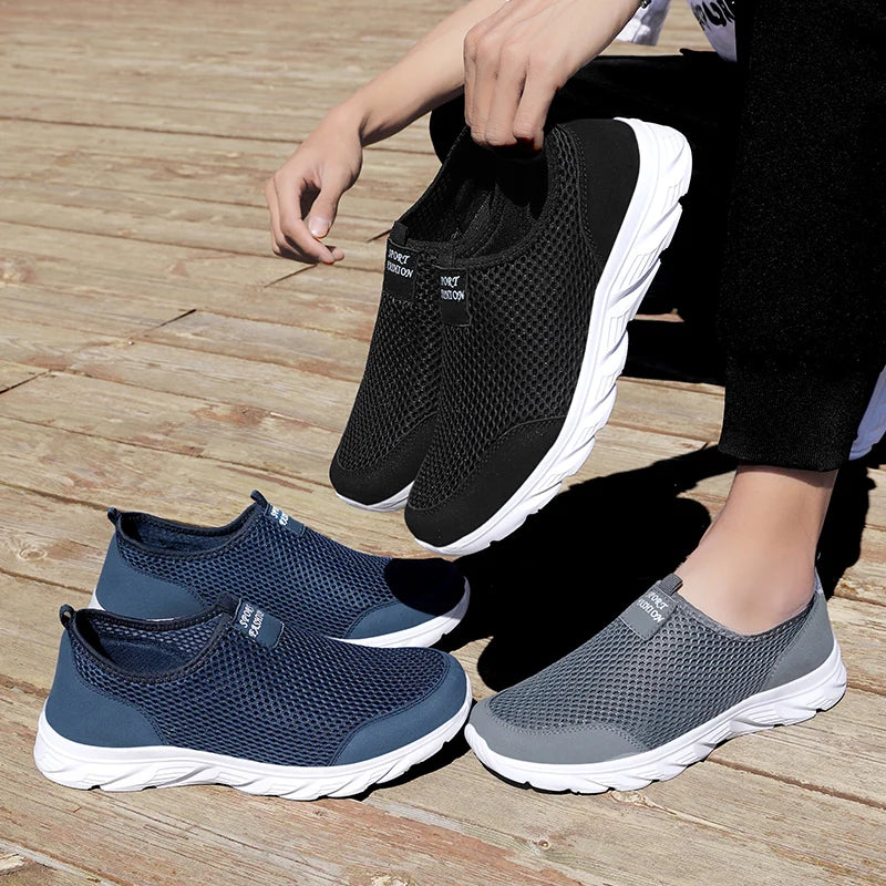 Men Breathable Mesh Walking Loafers