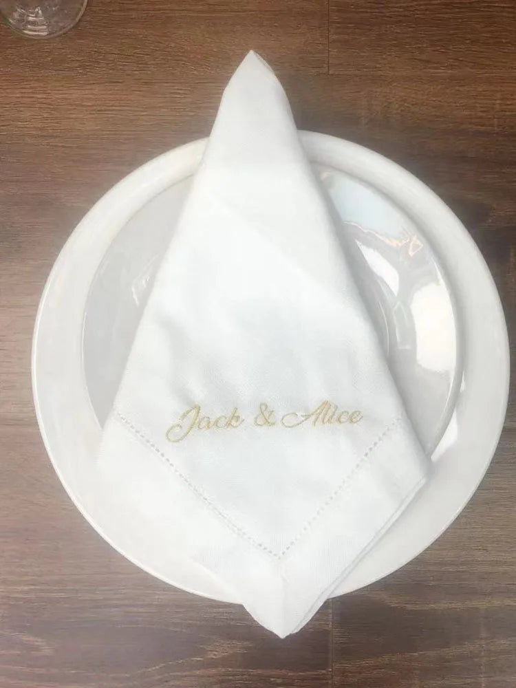 Custom Embroidered Napkins