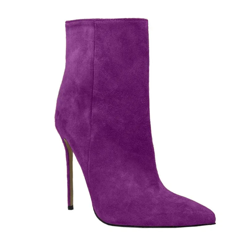 Suede Stiletto Boots