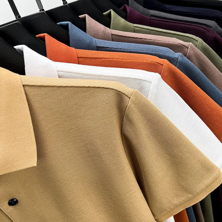 Men Cotton Breathable Polo Shirt