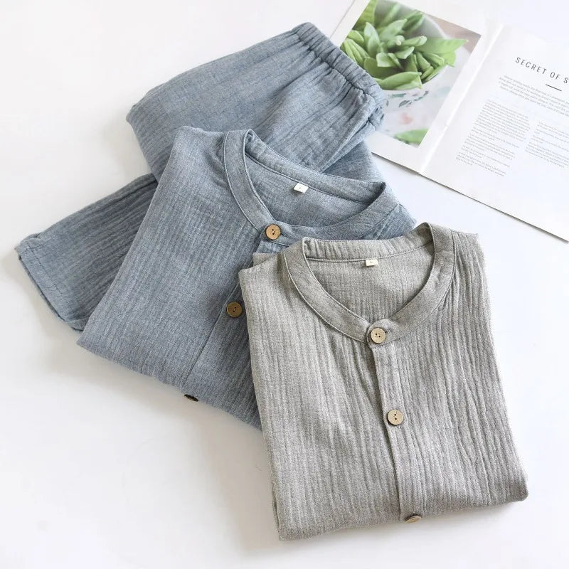 Men’s Cotton Muslin Pajama Set