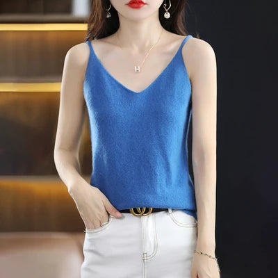 Knitted Summer V-Neck Tank