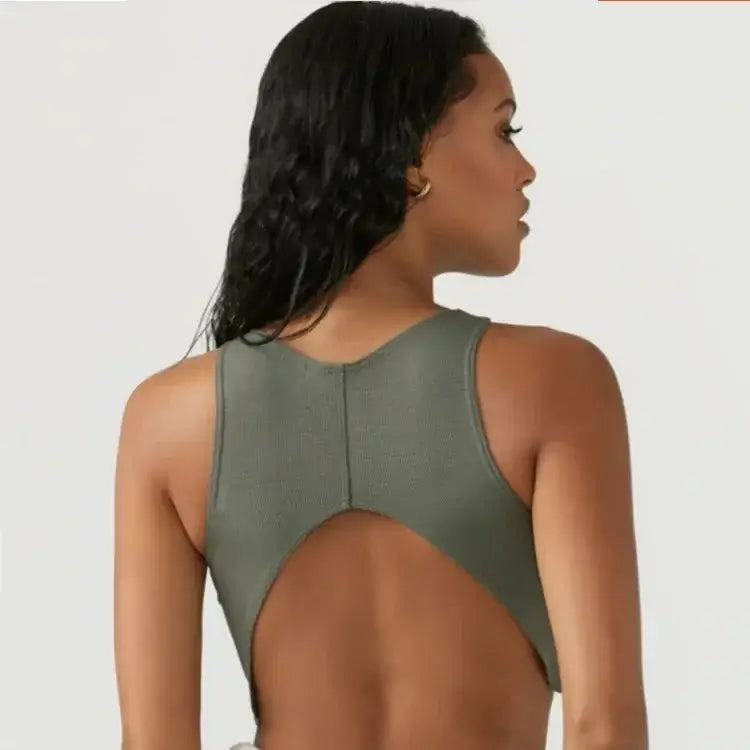 Women Shockproof Sports Bra Crop Tank