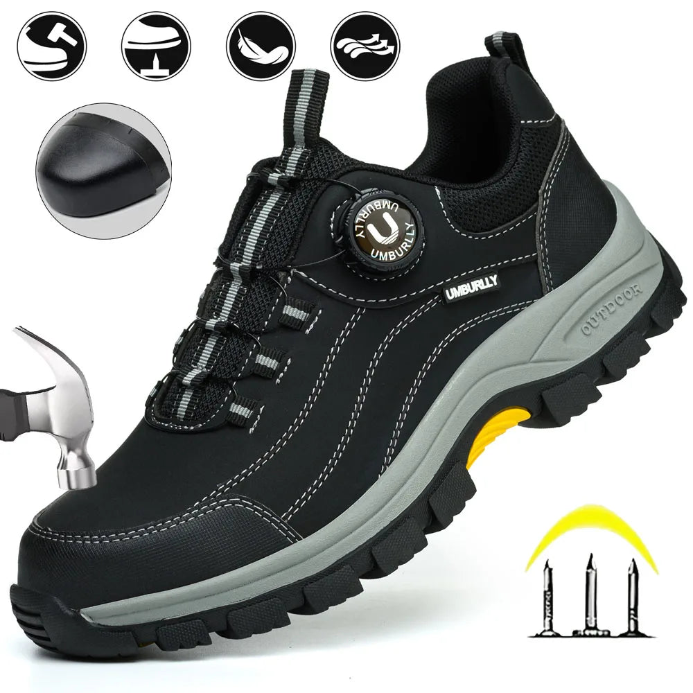 Men Smash Resistant Work Sneakers