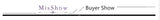 MisShow Buyer Show banner highlighting customer reviews and images for V-Neck Bridesmaid Evening Dress.