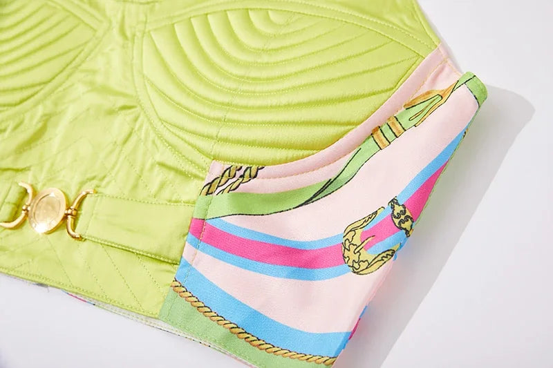 Women's Crop Top & Skirt Set