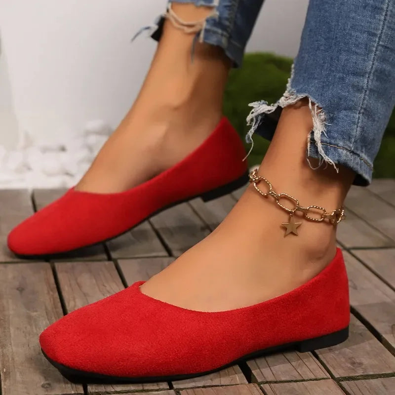 Women’s Square Toe Shallow Casual Ballet Flats
