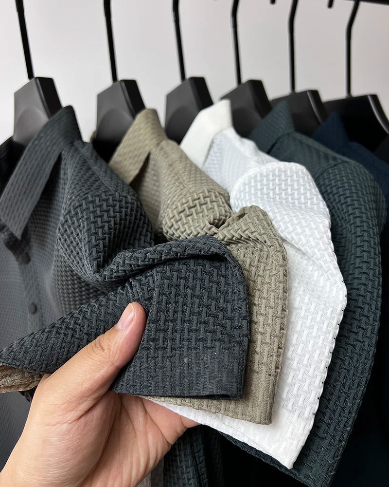Men Ice Silk Polo Shirt