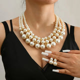 Women’s Pearl Layered Bridal Jewelry Set