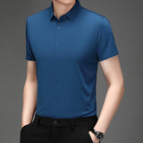 Men Stretch Short Sleeve Shirt