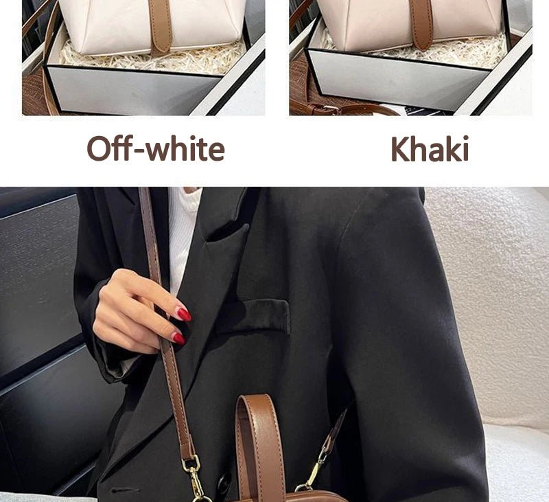 Elegant Leather Crossbody Handbag