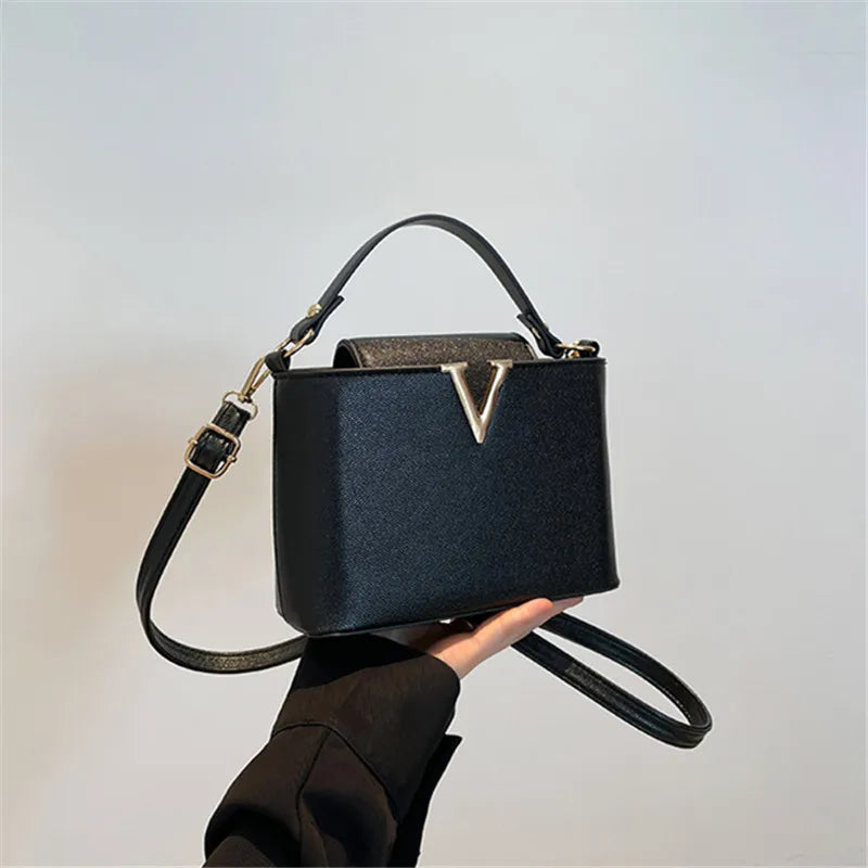 V Shape Bucket Bag