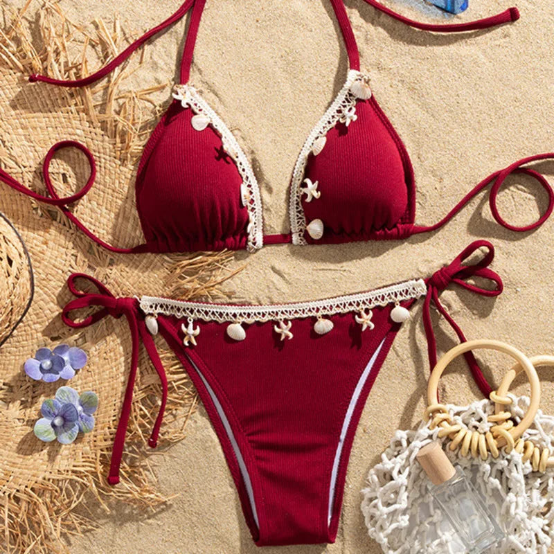 Sexy White Bikini Set