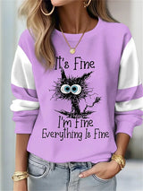 Floral Cat Pullover