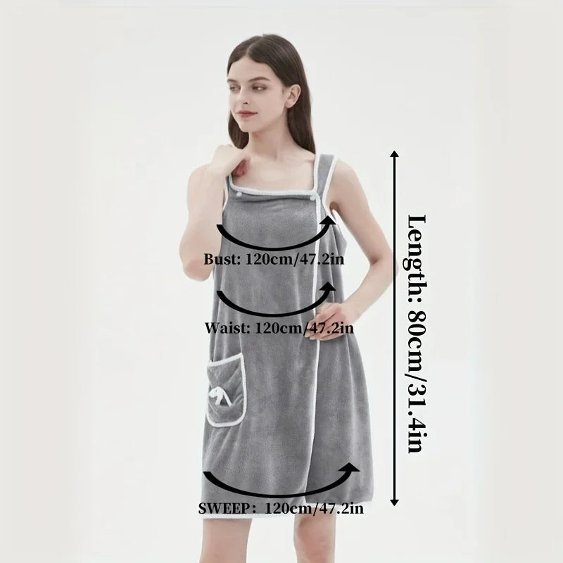 Bath Towel Wearable Wrap