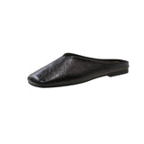 Women Mules Closed Toe Flat Slides
