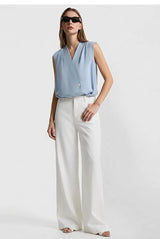 Amii Sleeveless Chiffon Office Blouse