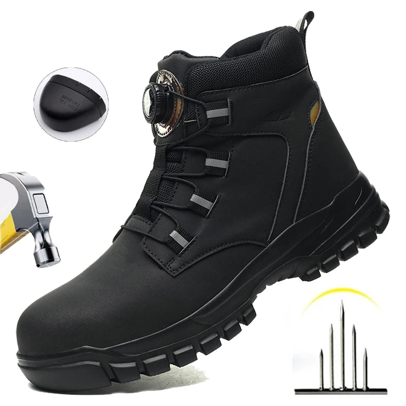 Men Waterproof Safety Work Boots