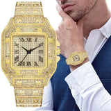 Luxury Rhinestone Gold Unisex Watch