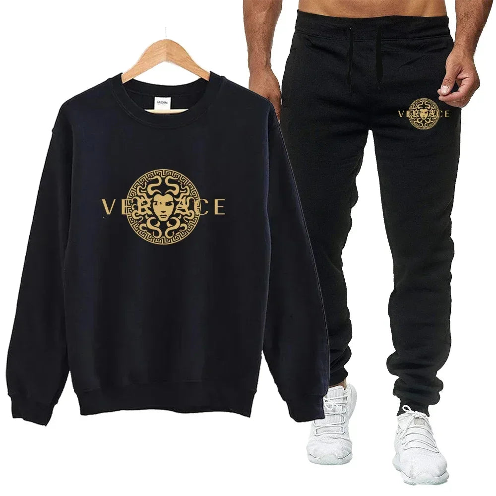 Men's Printed Sweatshirt Tracksuit