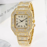 Luxury Rhinestone Gold Unisex Watch
