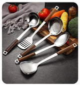 Wooden Handle Wok Spatula & Cooking Utensils