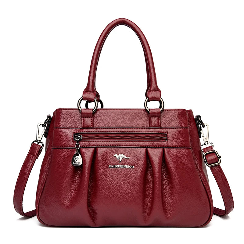 Triple Compartment Tote Bag