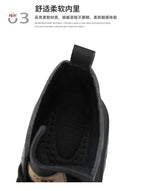 Men’s Autumn Waterproof Mid-Top Leather Boots