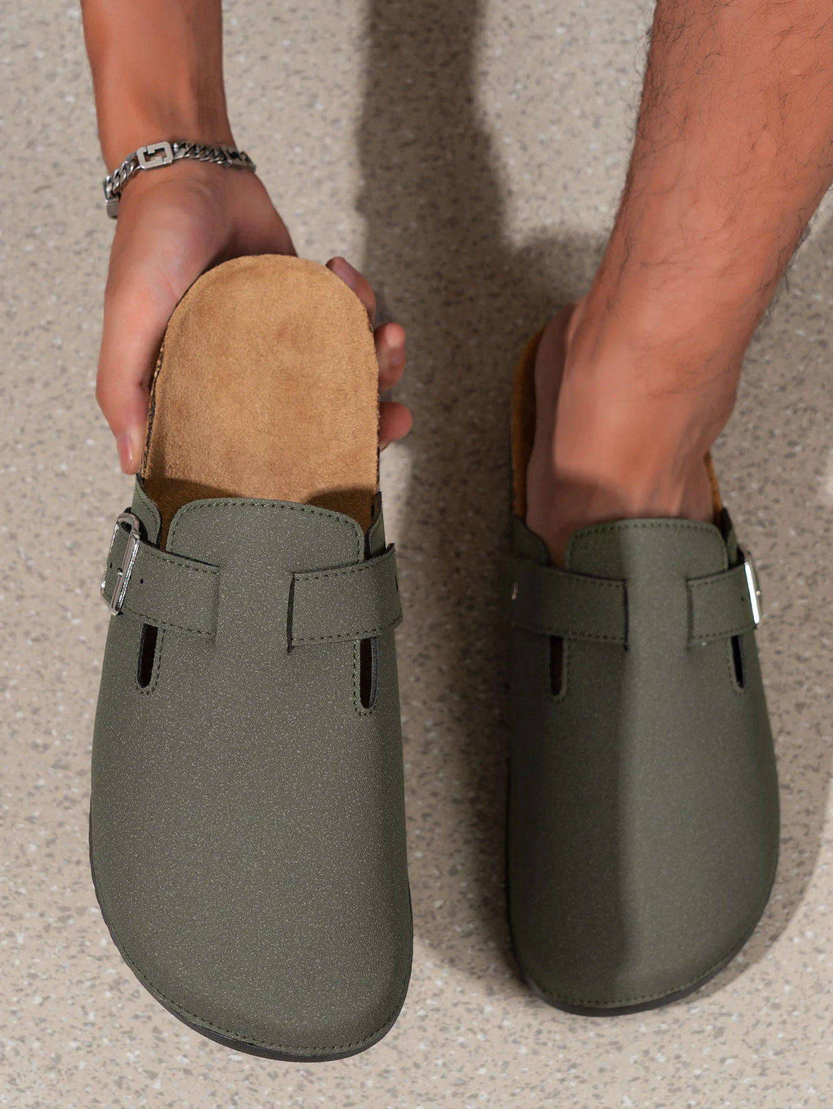 Men’s Solid Color Mules