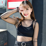 Women's Mesh Crop Top
