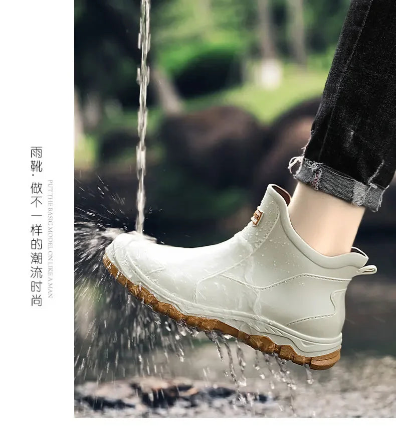 Men’s Casual Ankle Rain Boots 2025